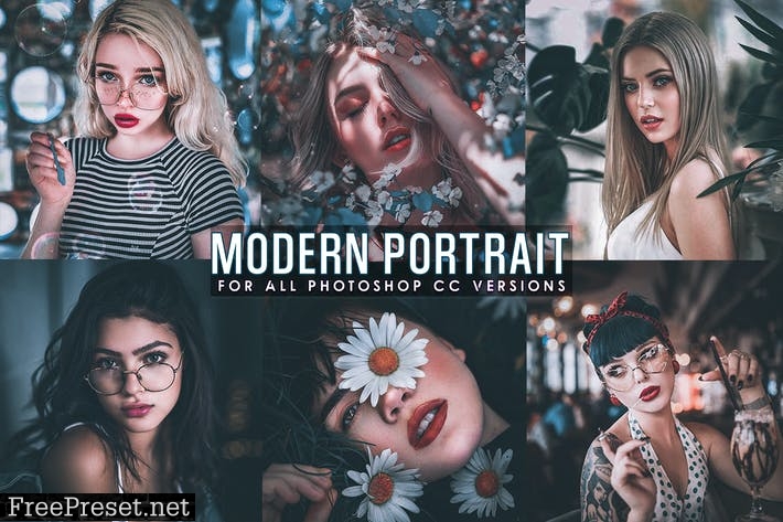 Modern Portrait Photoshop Actions XNSR588