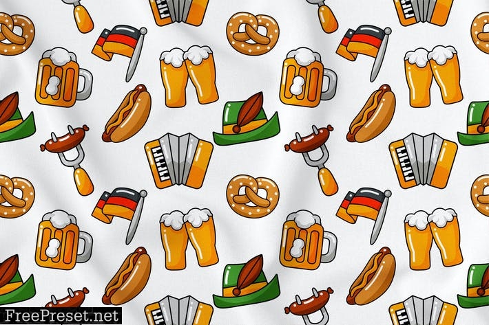 Oktoberfest Seamless Pattern Vol. 1 MXEU4YW