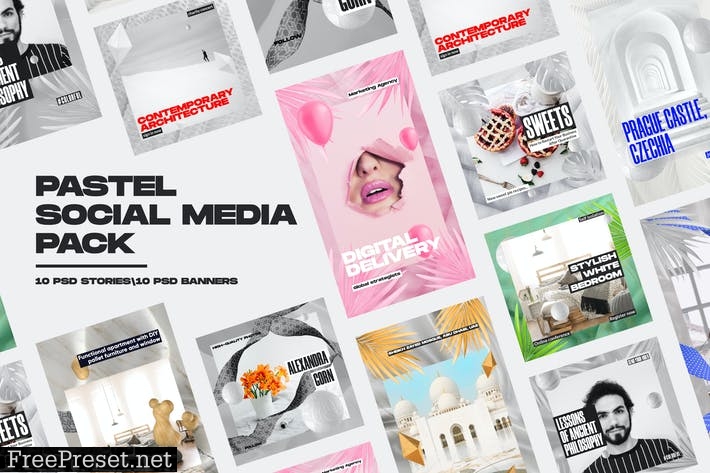 Pastel Social Media Pack A7DK5ML