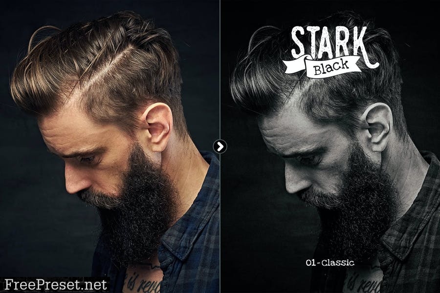 Stark Black - Dramatic Black & White Presets