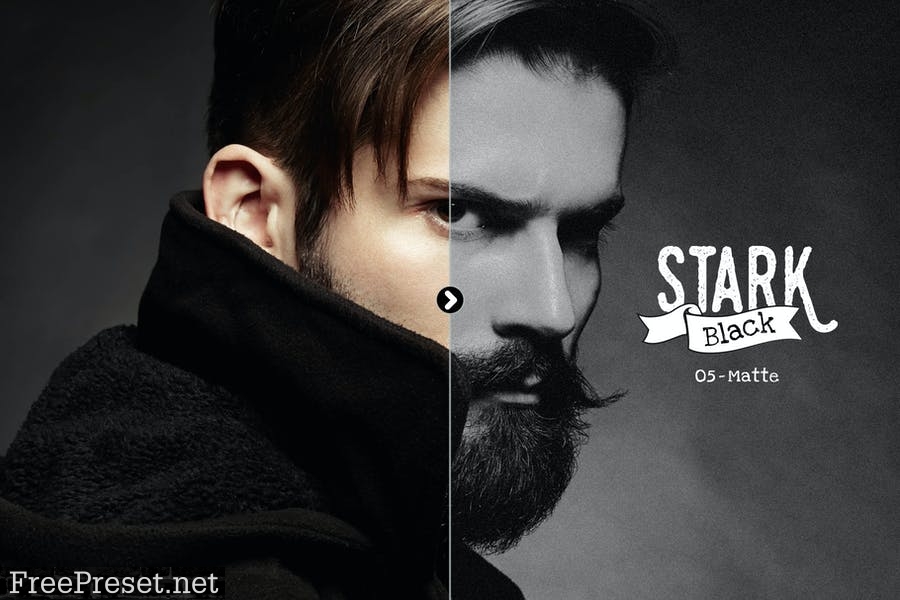 Stark Black - Dramatic Black & White Presets