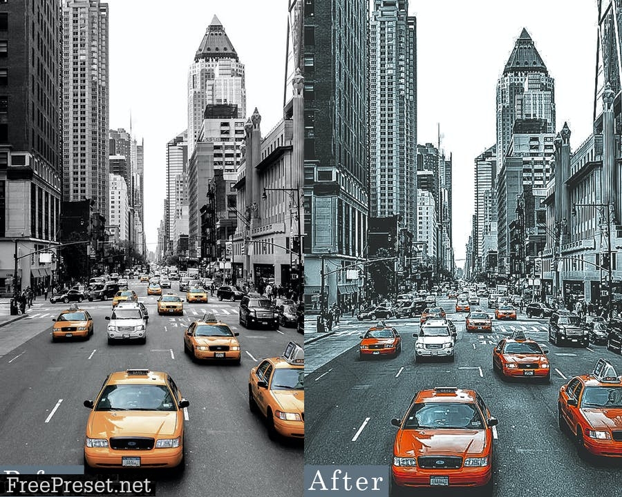 Street Taxi Cinematic lightroom presets