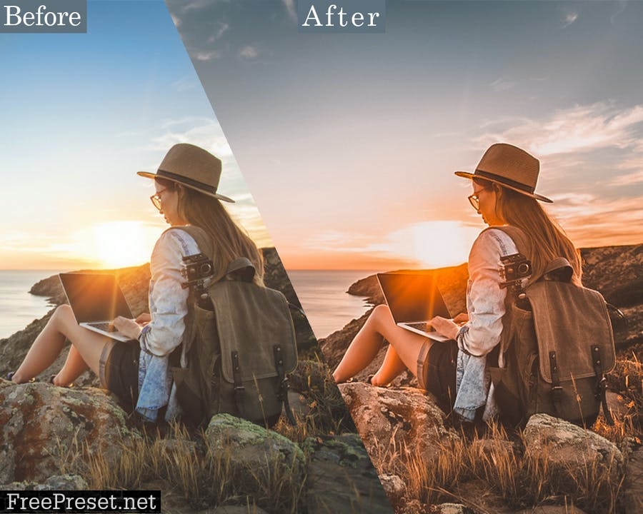 Sunset Traveling Lightroom Presets