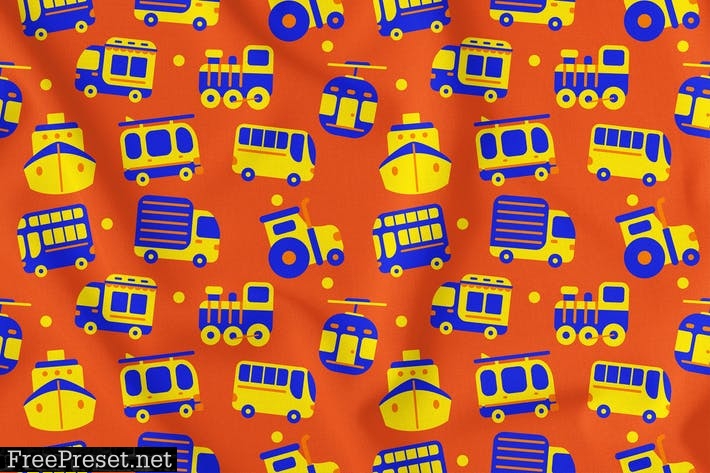 Transportation Seamless Pattern Vol. 1 LDATCKK