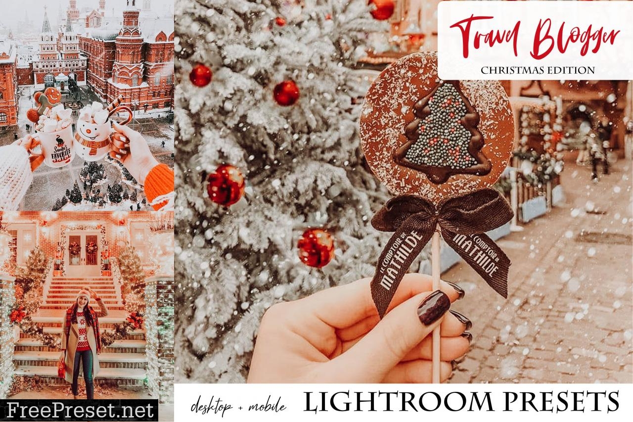 Travel Blogger Christmas Edition Lightroom Presets