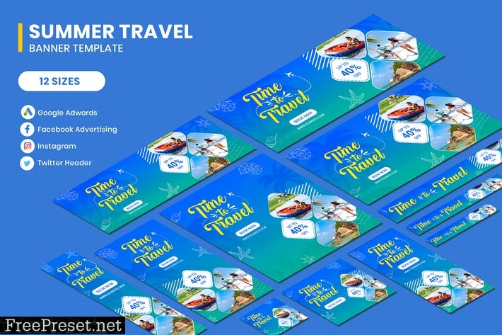 Travel Summer Banners Ad UPYRHK2