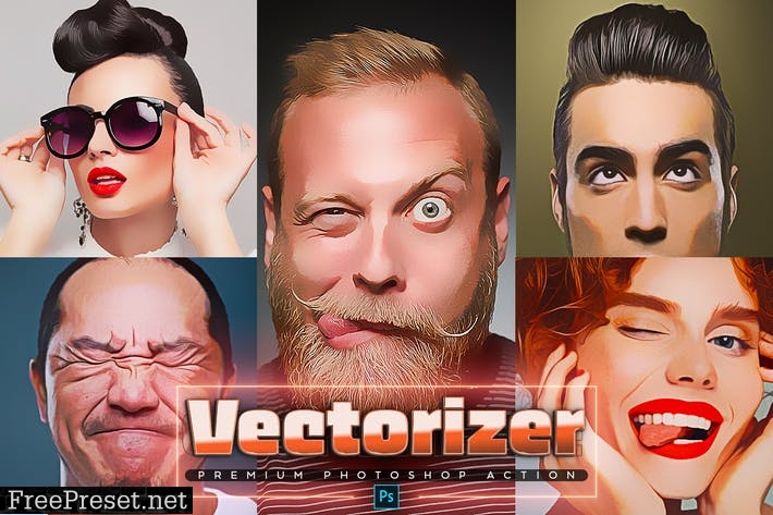 Vectorizer Photoshop Action BJZ436W