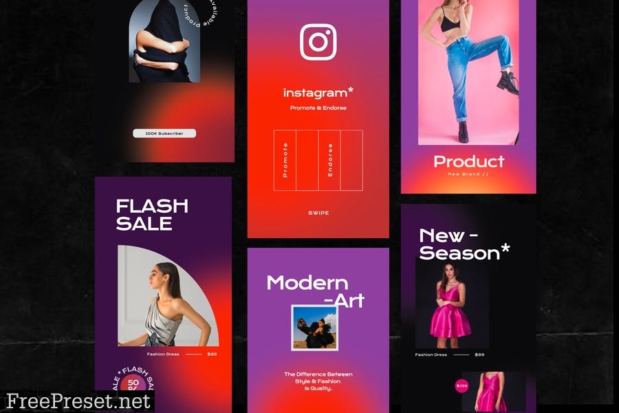 Vizual - Post & Story Instagram Template MX7ZM2R