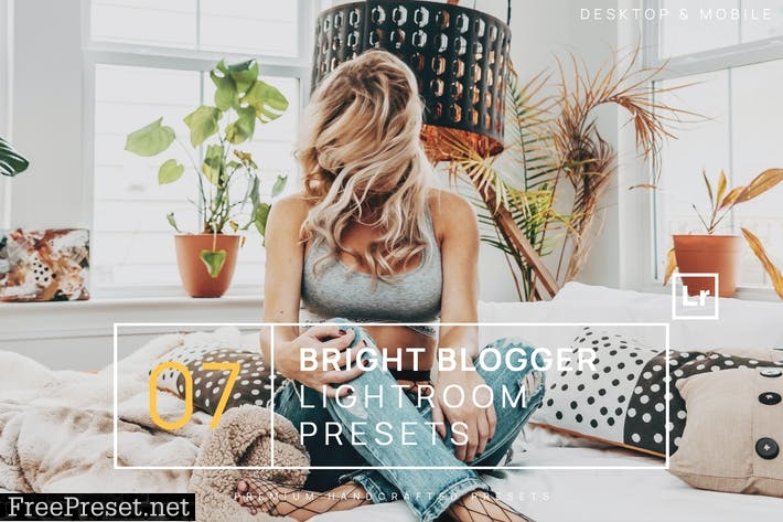 7 Bright Blogger Lightroom Presets + Mobile