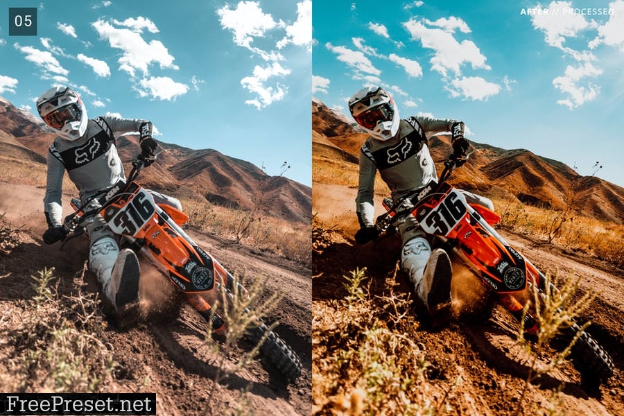 7 HDR Sports Lightroom Presets + Mobile