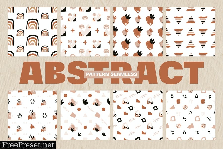 Abstract Element Shape Pattern Seamless  L6ASQK3