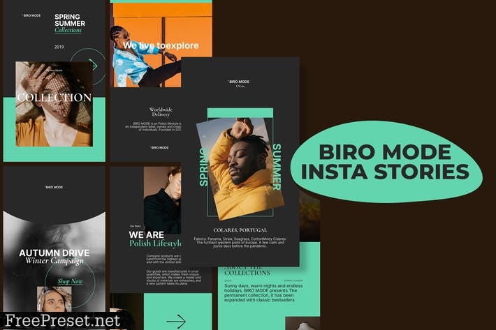 Biro Mode - Insta Stories Template NKDYWGR
