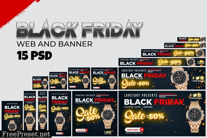 Black Friday Banner Ads 7UFU2T3