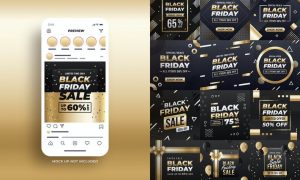 Black Friday Sale Instagram Post GXLA55V