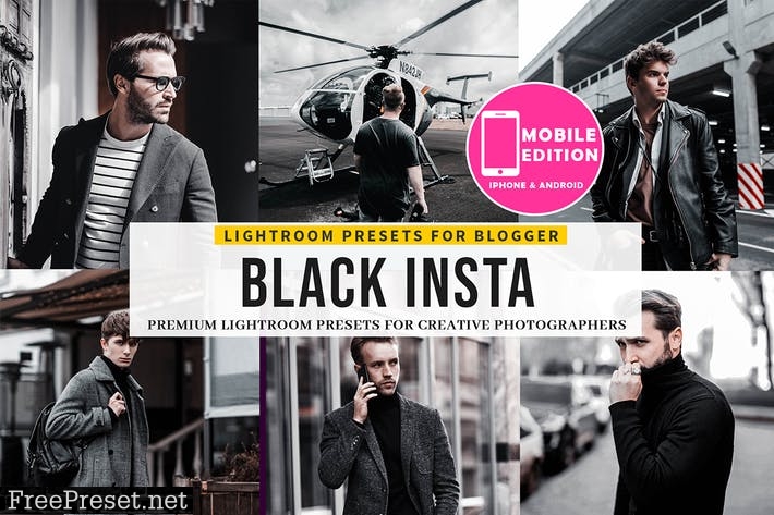 Black Insta Lightroom Presets