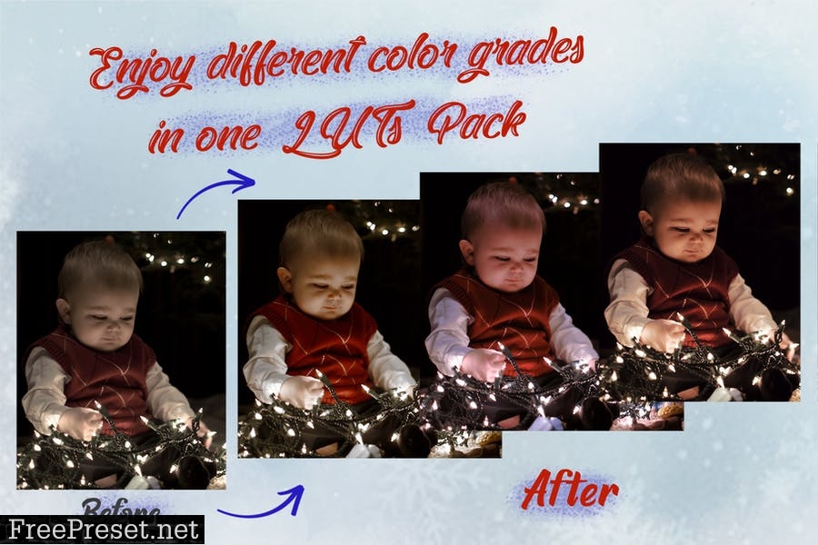 Christmas Time - 7 Xmas LUTs for Color Grading