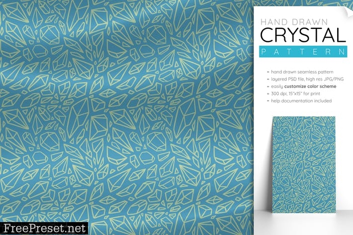 Crystal Pattern (Witchy Pattern Seamless) 29R8T8R