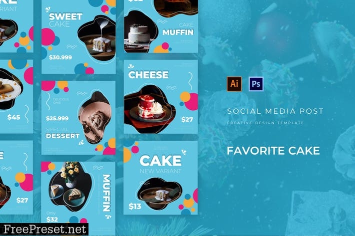 Favorite Cake Social Media Post AKQK94T