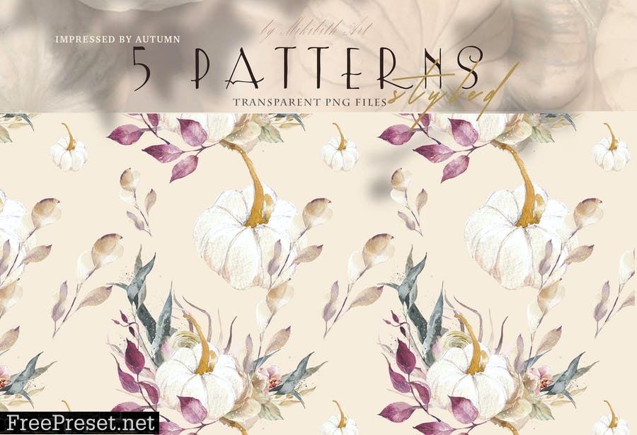 Floral boho styled Patterns 95VZMLK