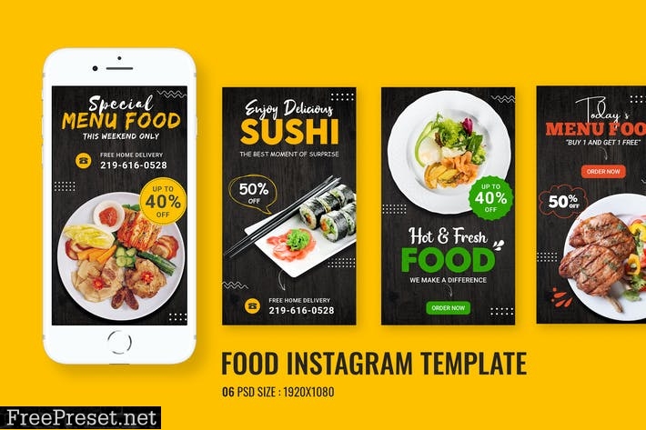 Food Promo Instagram Story BUQ4WHR