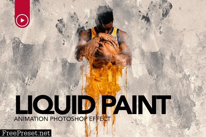 Gif Animated Liquid Paint Photoshop Action UBJV7Q4