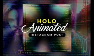 Holographic Animated Instagram Post BVD3TY6