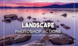 Landscape Photoshop Actions GJ4UVBM