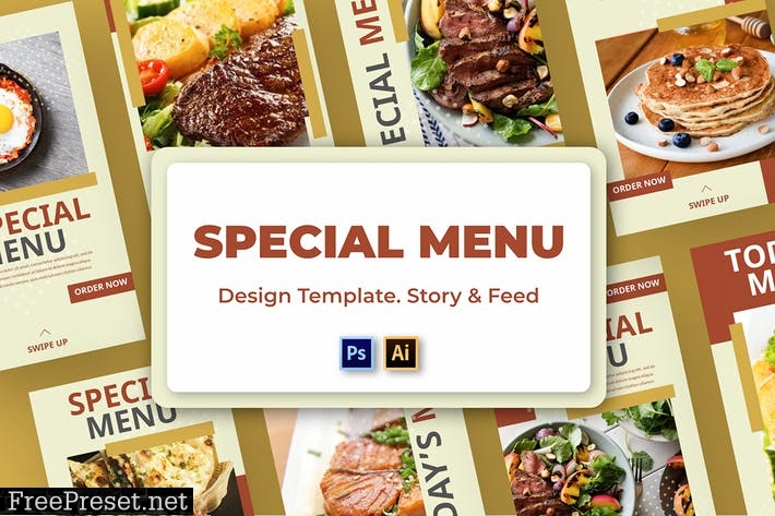 Menu Social Media Template  CBURPT2