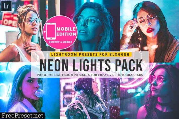 Neon Lights Lightroom Mobile Presets