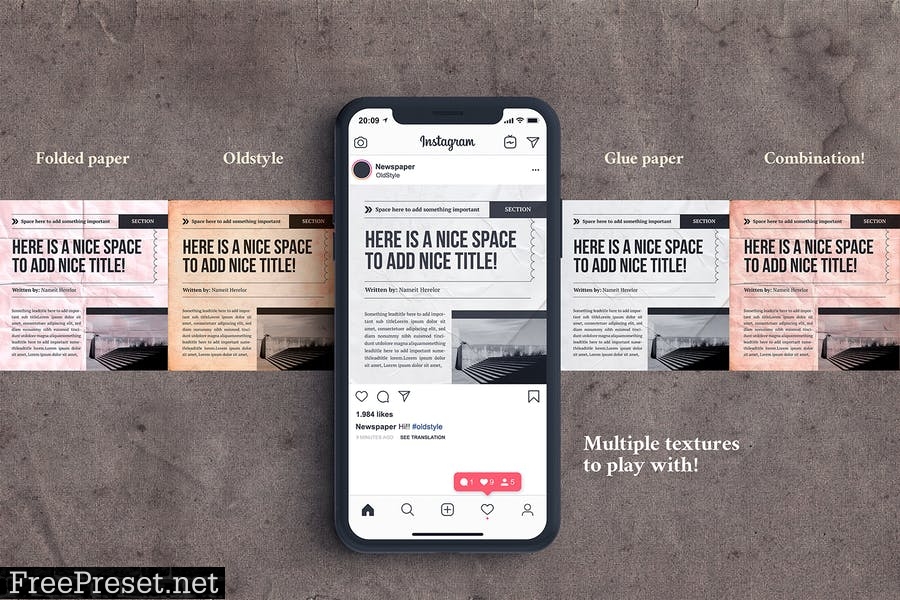 Newspaper Social Media Templates E4DK6Q4