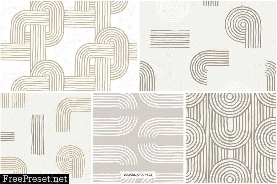 Sand Zen Garden - Seamless Patterns  FDVRHE5