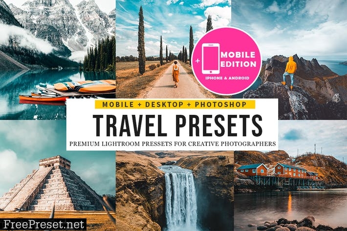 Travel insta Lightroom Presets Mobile & Desktop