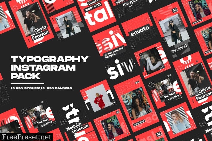 Typography Instagram Pack CFPBPX2