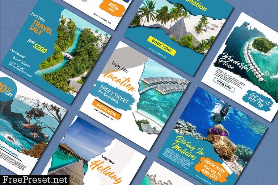 20 Travelling Instagram Pack Banner 9B72NQV