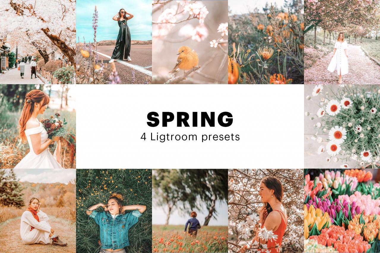 4 Spring Lightroom Presets 5627531