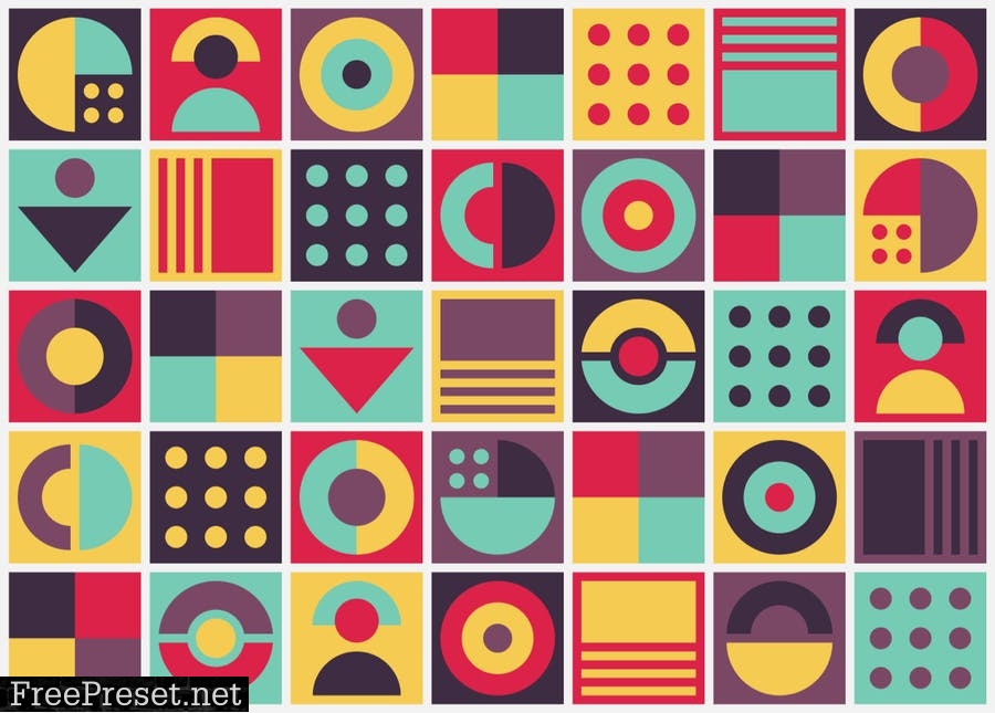 Abstract Retro Style Background GN7FV7U