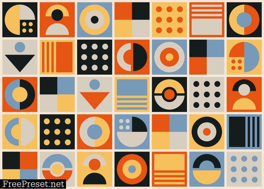 Abstract Retro Style Background GN7FV7U