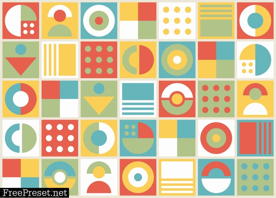 Abstract Retro Style Background GN7FV7U