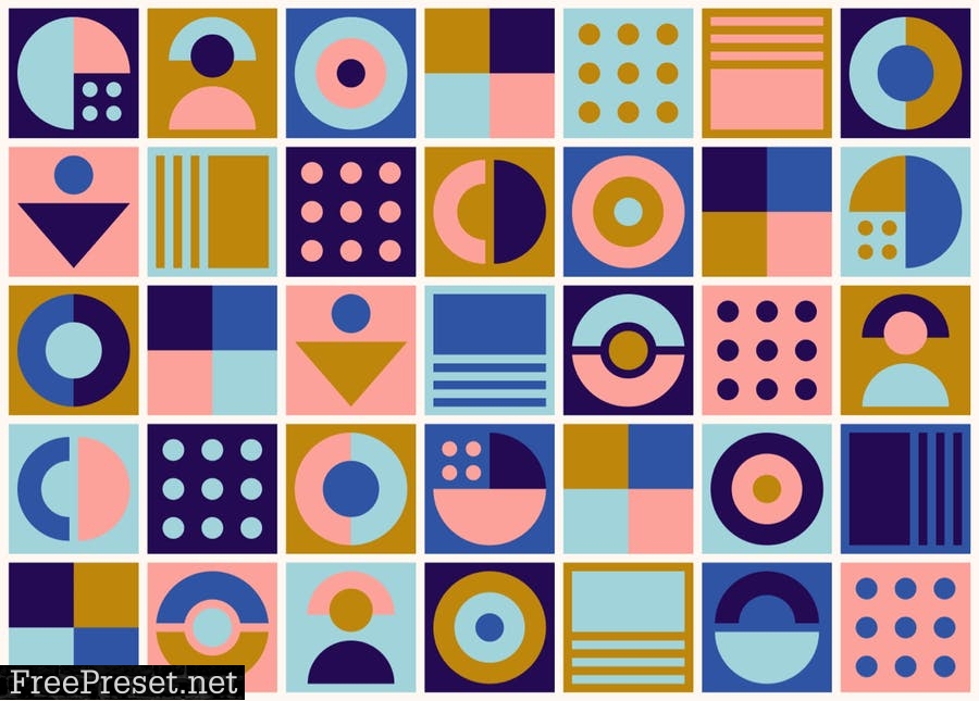 Abstract Retro Style Background GN7FV7U