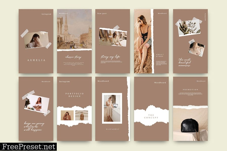 AURELIA - Fashion Instagram Template EMS5N4V