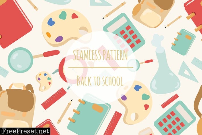 Back To School – Seamless Pattern 8AQY3NW