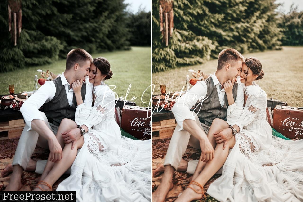 Boho Wedding Lightroom Presets Pack 5463743