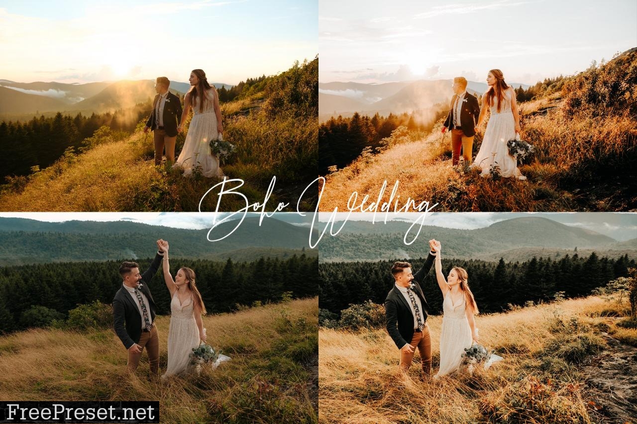 Boho Wedding Lightroom Presets Pack 5463743