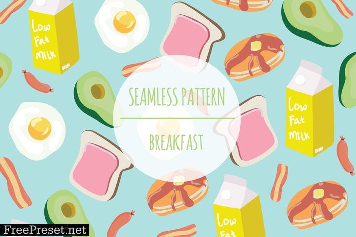 Breakfast – Seamless Pattern SF73L82