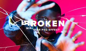 Broken Mirror Photo Effect 5L959VQ