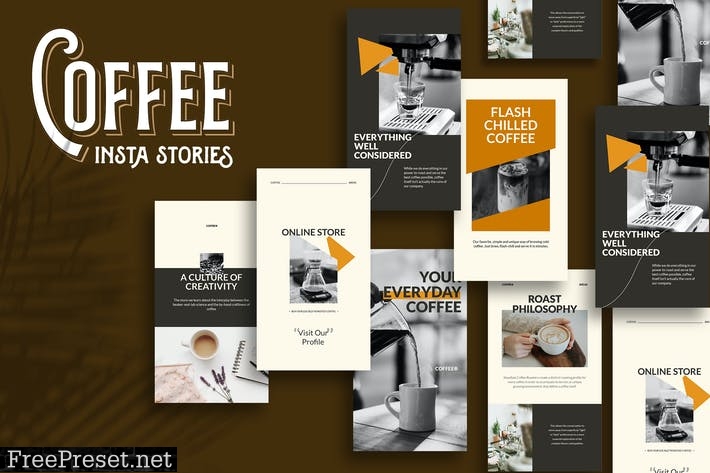Coffee Instagram Stories Template 79UL232