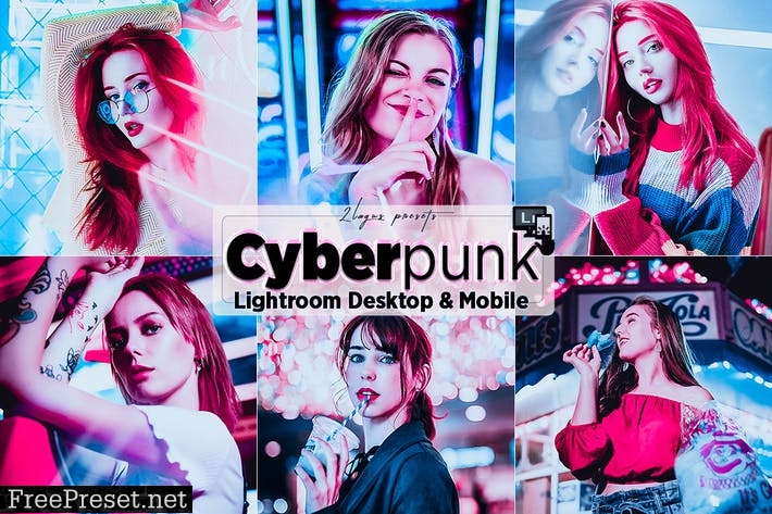 Cyberpunk Portrait Lighroom Presets