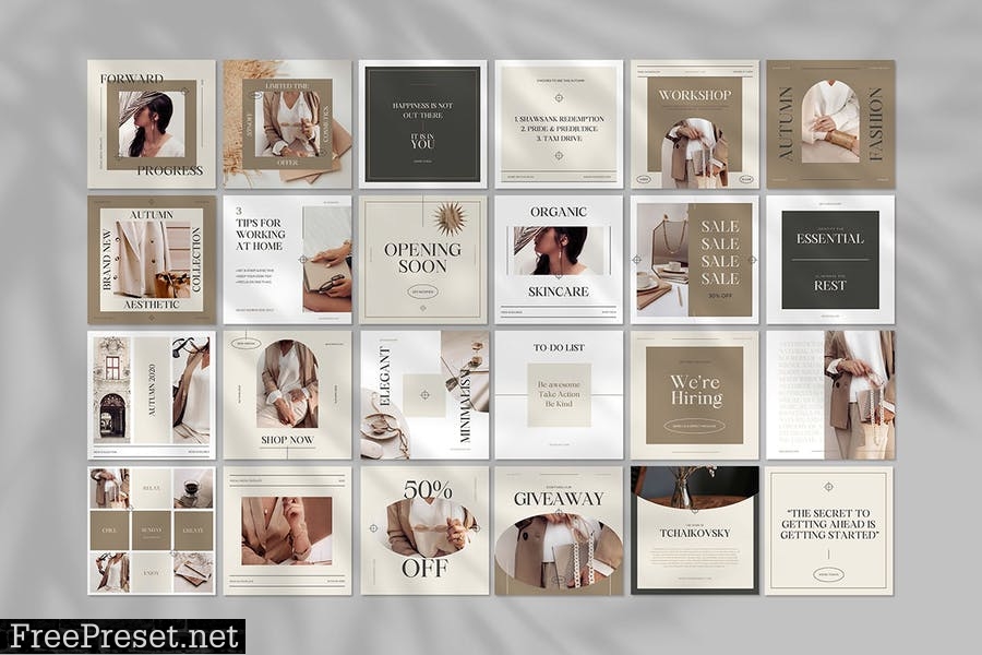 Elegant Social Media Templates 83HFPK2