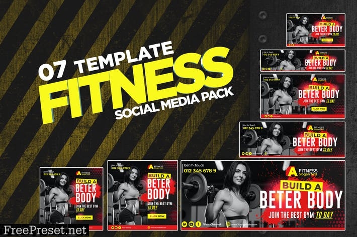 Fitness Social Media Pack NJLBX9Y