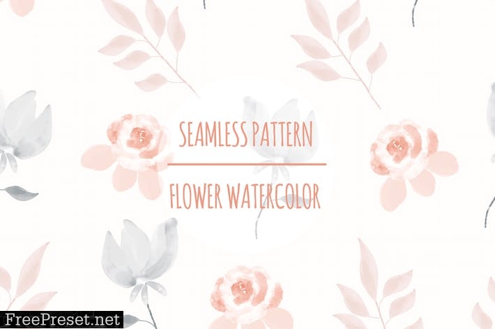 Flower Watercolor – Seamless Pattern FMWHYB3